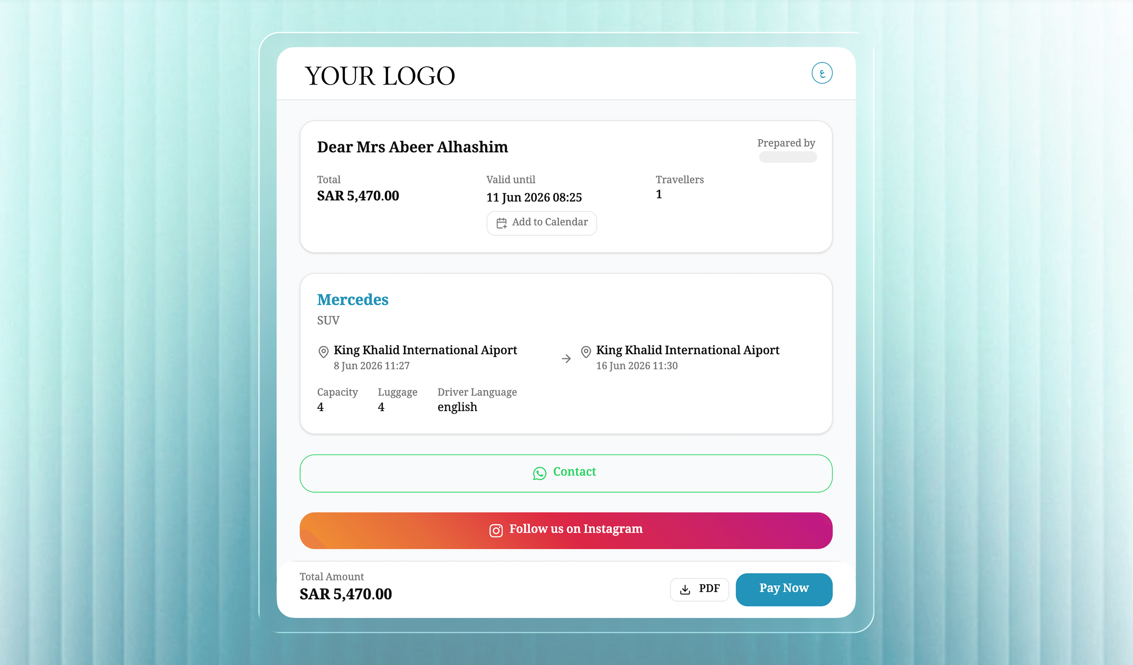 Your brand, not ours